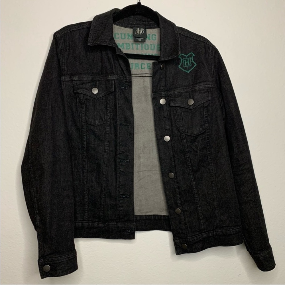 Slytherin denim jacket Harry Potter